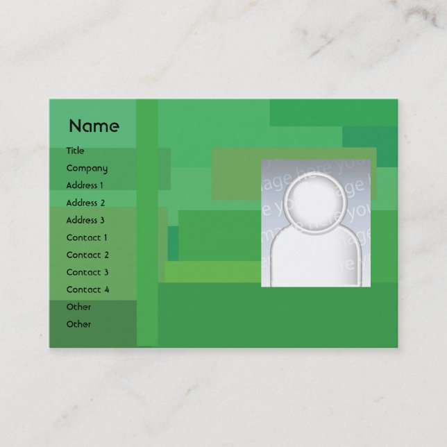 Green Shades - Chubby Business Card (Front)