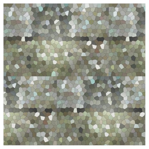 Green Shades Stained Glass Cotton Fabric