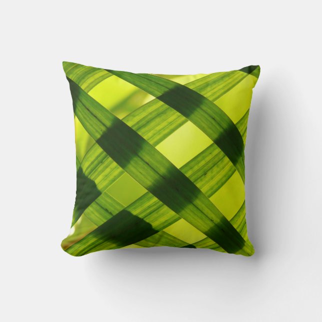 Green shades throw pillow (Front)