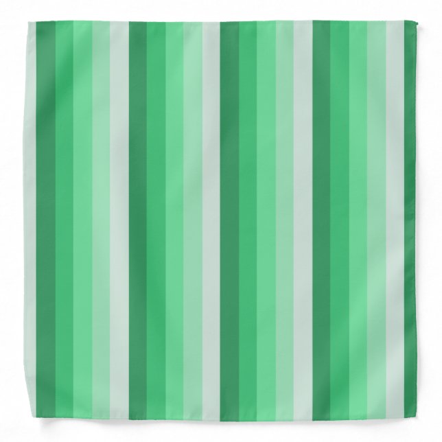 Green shadow stripes bandana (Front)