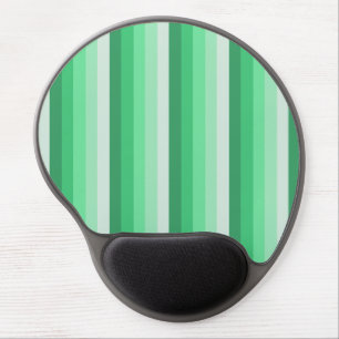 Green shadow stripes gel mouse pad