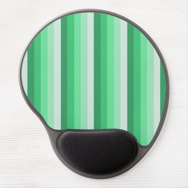 Green shadow stripes gel mouse pad (Front)