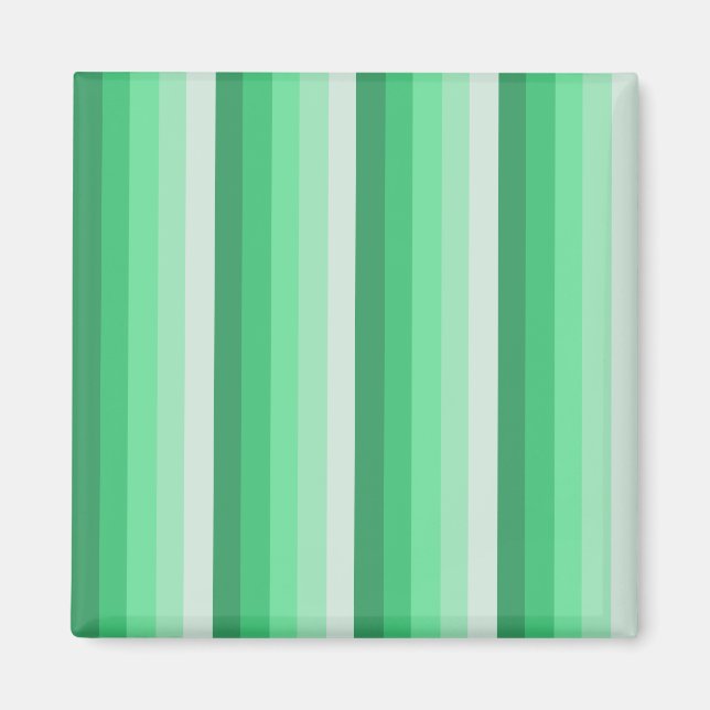 Green shadow stripes magnet (Front)