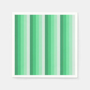 Green shadow stripes napkins
