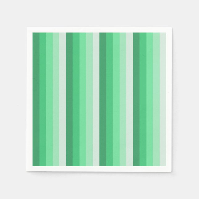 Green shadow stripes napkins (Front)