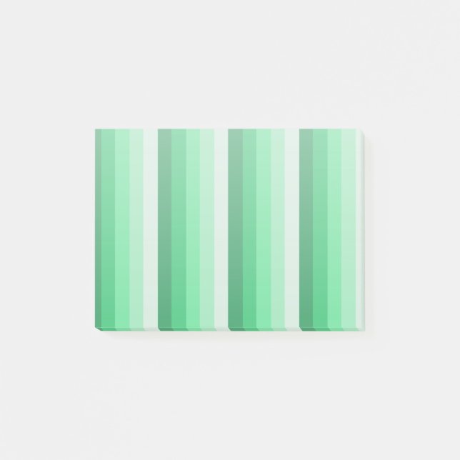 Green shadow stripes post-it notes (Front)
