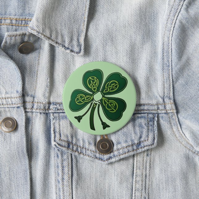 Green Shamrock 2025 Button (In Situ)