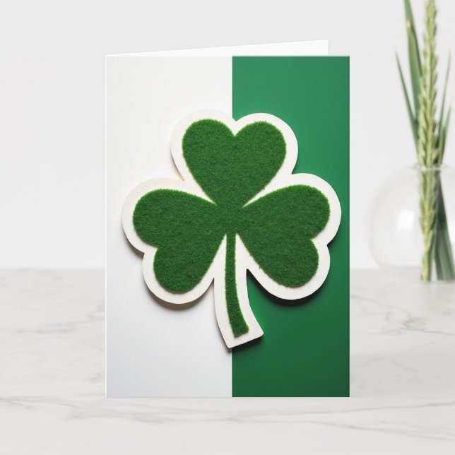 Green Shamrock Art Card (Front)