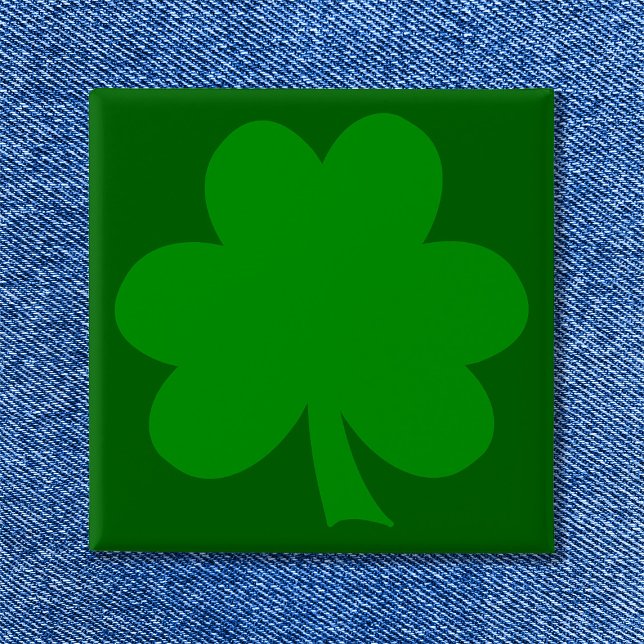 Green Shamrock Button (Green Shamrock Button)