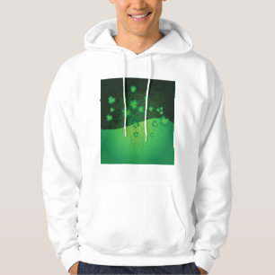 Green Shamrock Clover St Patrick’s Day Luck Hoodie