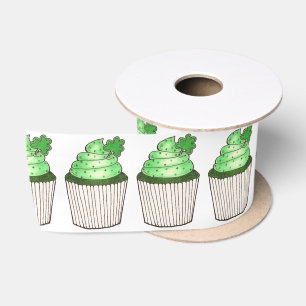 Green Shamrock Cupcake Saint Patrick's Day Ribbon