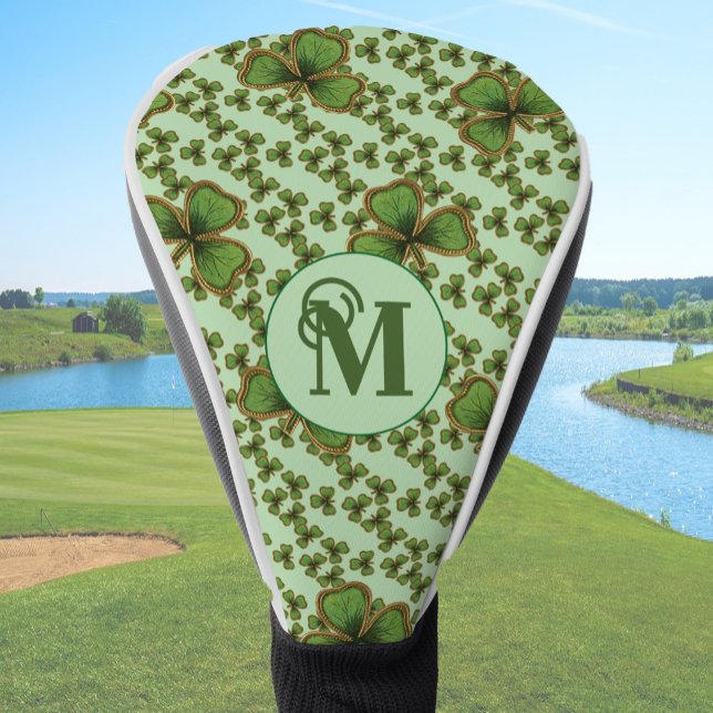 Green Shamrock Headcover With Irish Clovers (Creator Uploaded)