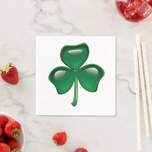 Green Shamrock Irish Ireland Paper Napkins