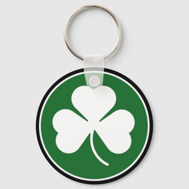 Green Shamrock Keychain (Front)