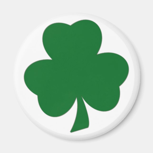 Green Shamrock Magnet (Front)
