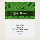 Green shamrock pattern (Front & Back)