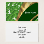 Green shamrock pattern (Front & Back)
