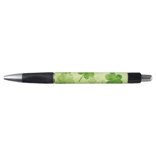 Green Shamrock Pattern Pen (Front)