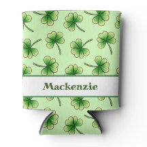 Green Shamrock Pattern St Patricks Day