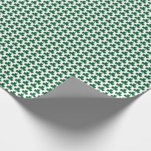 Green Shamrock Pattern Wrapping Paper