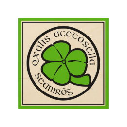Green Shamrock Saint Patrick's Day Floral Art