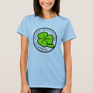 Green Shamrock Saint Patrick's Day Floral Art T-Shirt