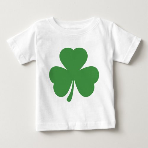 green shamrock st patricks day baby T_Shirt
