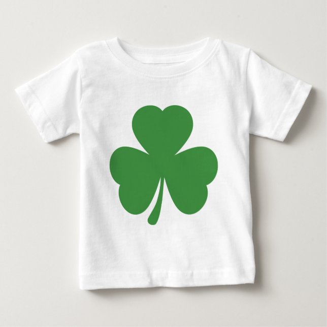green shamrock st. patrick´s day baby T-Shirt (Front)