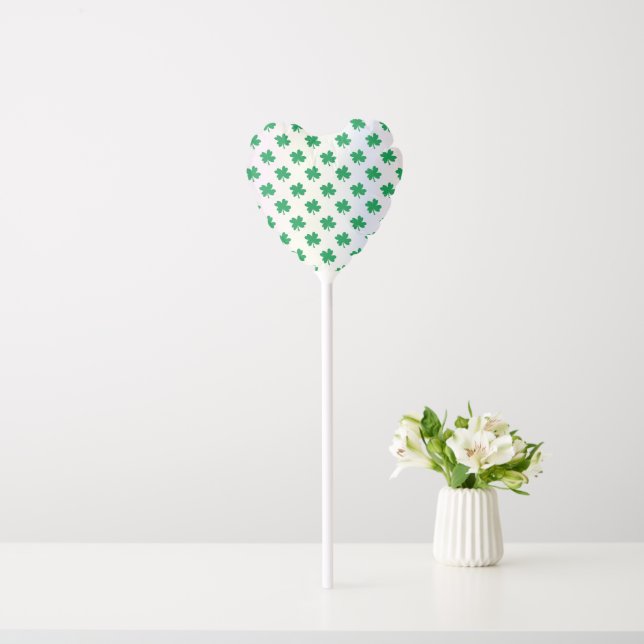 Green Shamrock St Patrick's Day Balloon (In Situ)