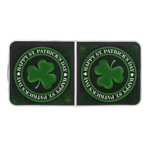 Green Shamrock St Patrick's Day  Beer Pong Table