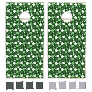 Green Shamrock, St. Patrick's Day Cornhole Set