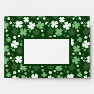 Green Shamrock, St. Patrick's Day Envelope