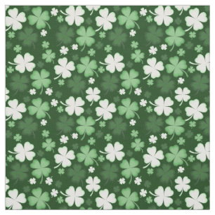 Green Shamrock, St. Patrick's Day Fabric