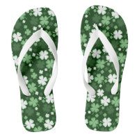 Green Shamrock, St. Patrick's Day Flip Flops