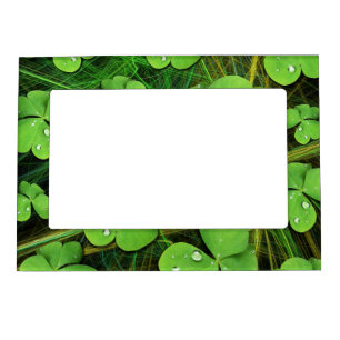 Green Shamrock St Patrick's Day Magnetic Frame