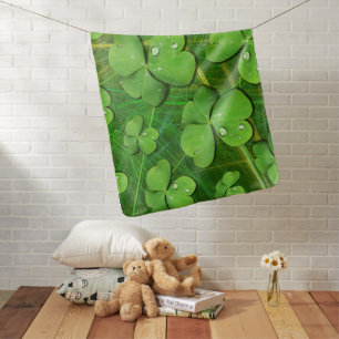 Green Shamrock St Patrick's iPhone 5 Case-Mate Baby Blanket