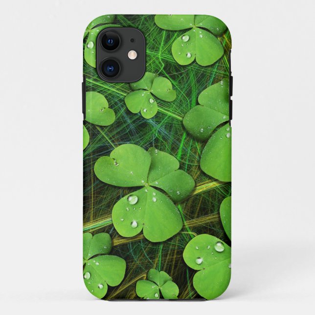 Green Shamrock St Patrick's iPhone 5 Case-Mate Case (Back)