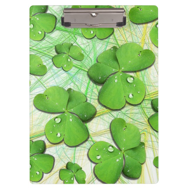 Green Shamrock St Patrick's iPhone 5 Case-Mate Clipboard (Front)