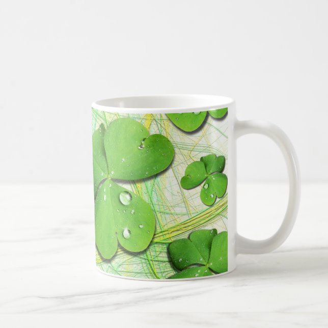Green Shamrock St Patrick's iPhone 5 Case-Mate Coffee Mug (Right)