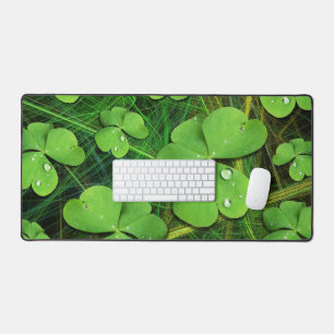 Green Shamrock St Patrick's iPhone 5 Case-Mate Desk Mat