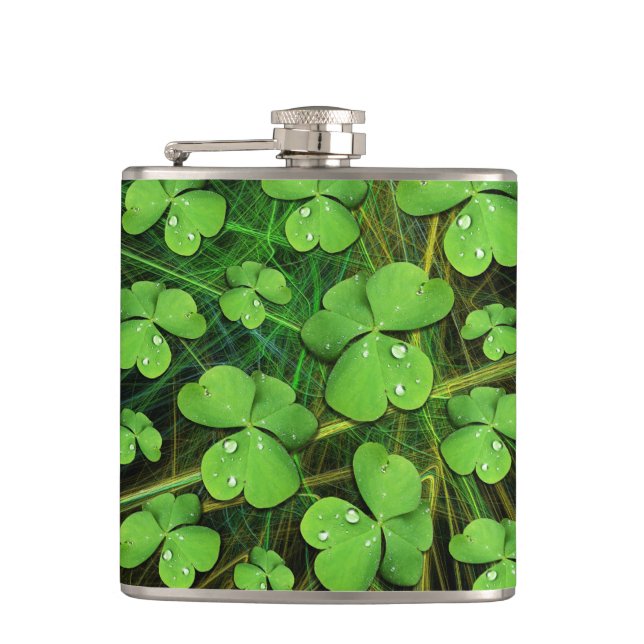 Green Shamrock St Patrick's iPhone 5 Case-Mate Flask (Front)