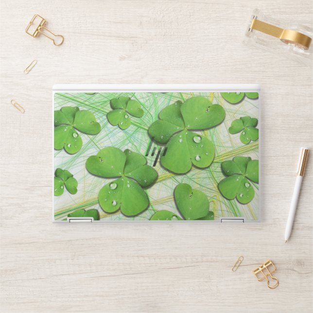 Green Shamrock St Patrick's iPhone 5 Case-Mate HP Laptop Skin (Desk)
