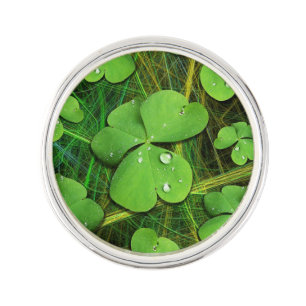 Green Shamrock St Patrick's iPhone 5 Case-Mate Lapel Pin