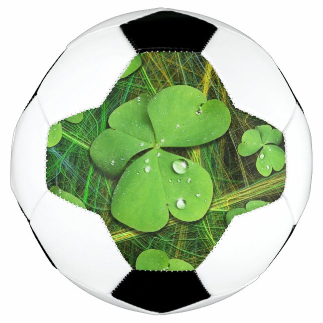 Green Shamrock St Patrick's iPhone 5 Case-Mate Soccer Ball (Front)