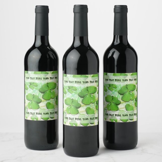 Green Shamrock St Patrick's iPhone 5 Case-Mate Wine Label (Bottles)