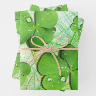Green Shamrock St Patrick's iPhone 5 Case-Mate Wrapping Paper Sheets