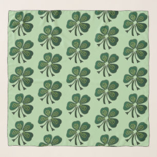 Green Shamrocks 2025 Scarf