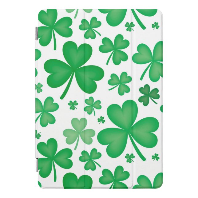 Green Shamrocks Apple 10.5" iPad Pro Smart Cover (Front)