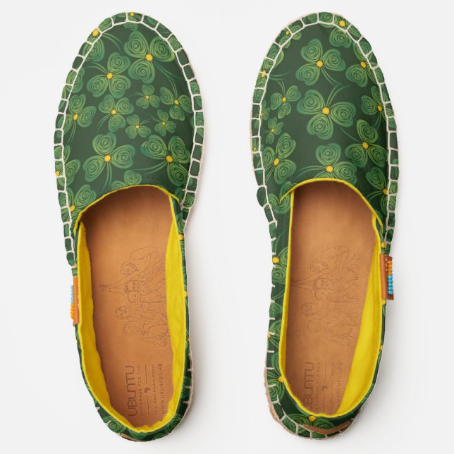 Green Shamrocks Design Afridrilles (Front)