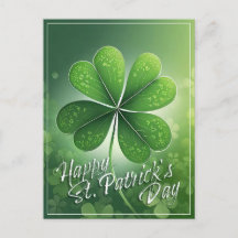 Green Shamrocks Happy St. Patrick's Day (8) c